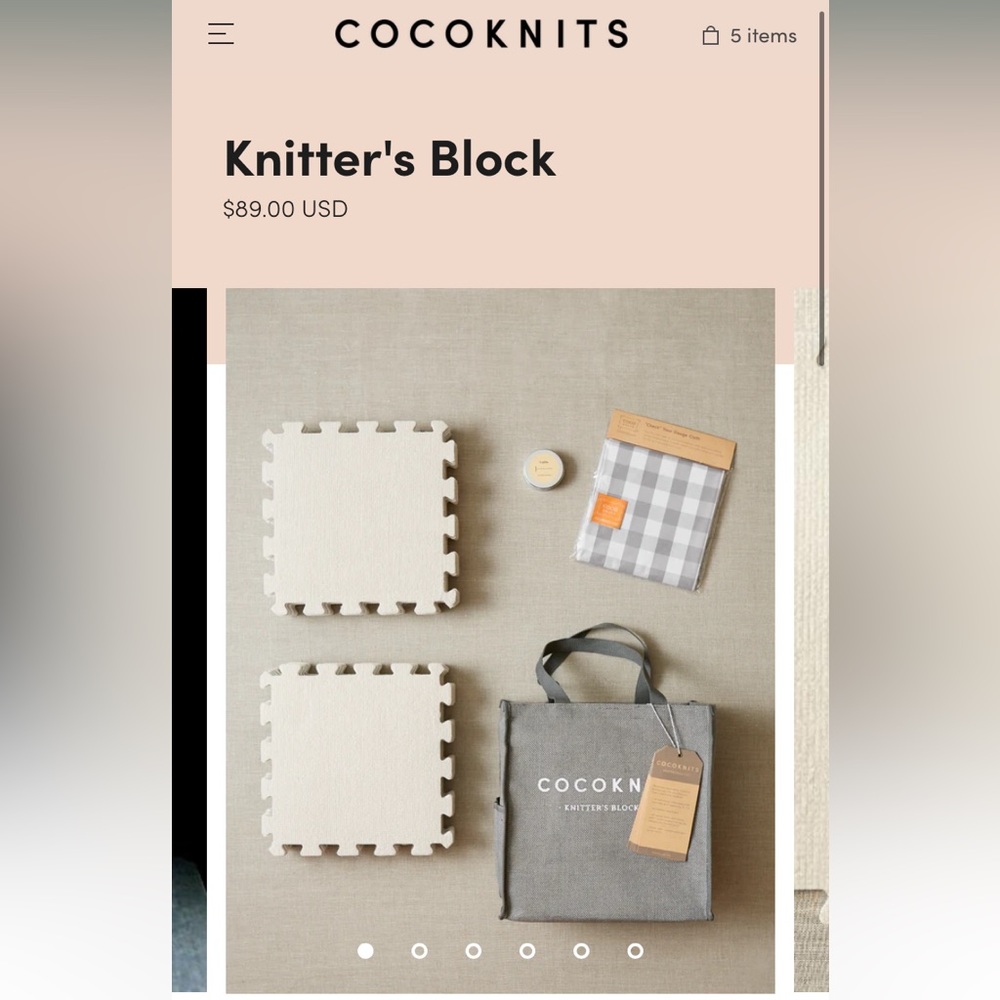 Coco knits knitters block
